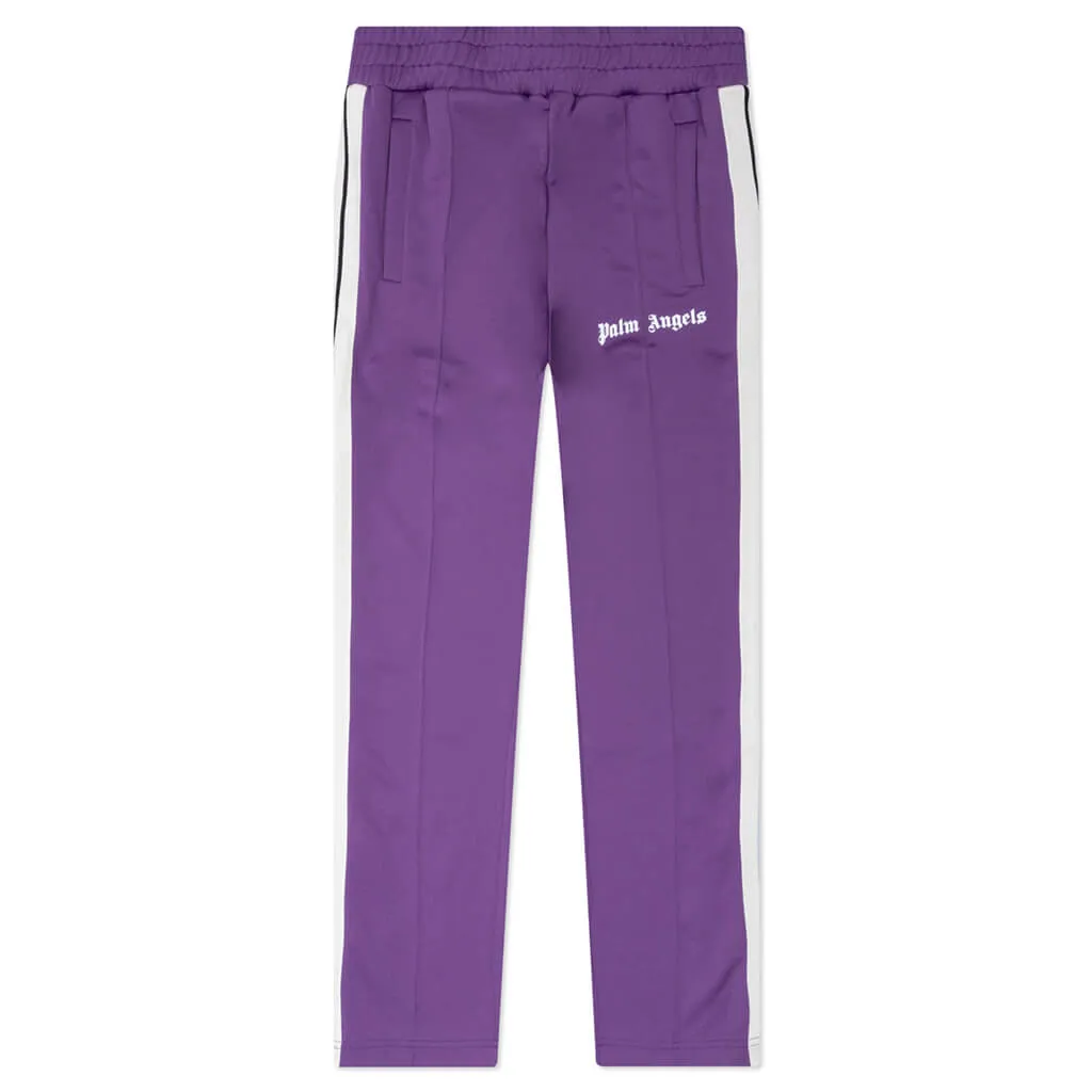 Classic Track Pants - Purple/Off-White